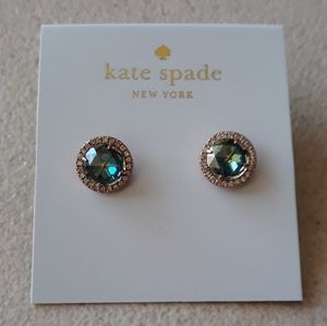 kate spade bright ideas navy stud earrings